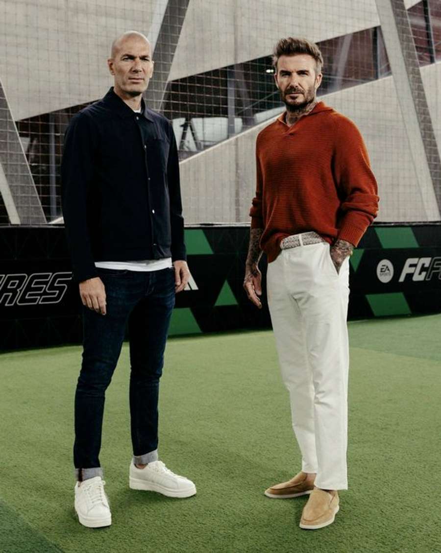 Zidane e Beckham, bons amigos, encontraram-se há alguns dias.