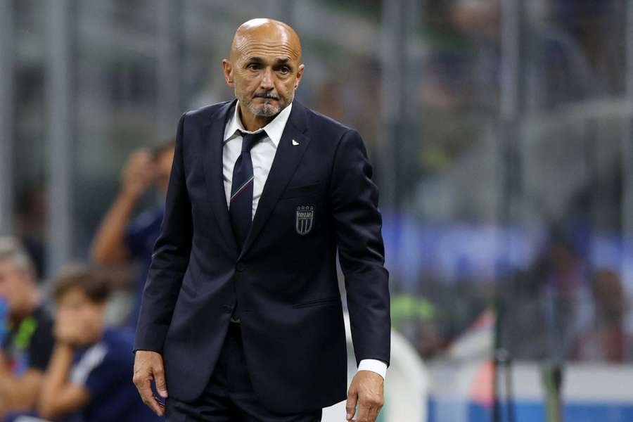 Italy manager Luciano Spalletti looks on