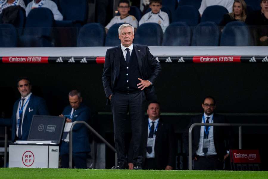 Carlo Ancelotti, treinador do Real Madrid