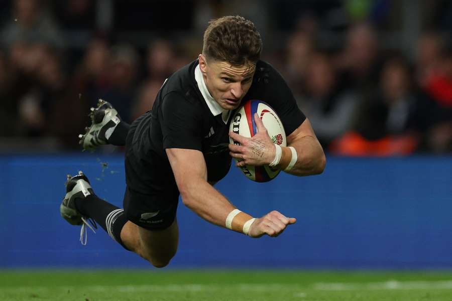 Beauden Barrett samedi face à l'Angleterre.