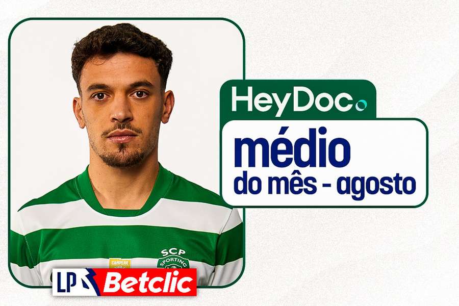 Pedro Gonçalves, melhor médio do mês na Liga Portugal