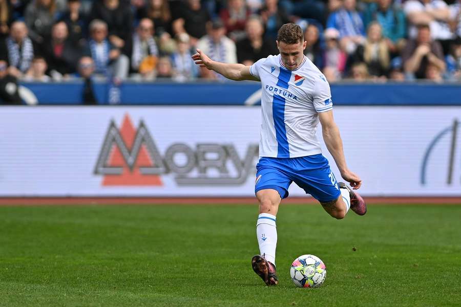 Uzdravený záložník ostravského Baníku Michal Kohút