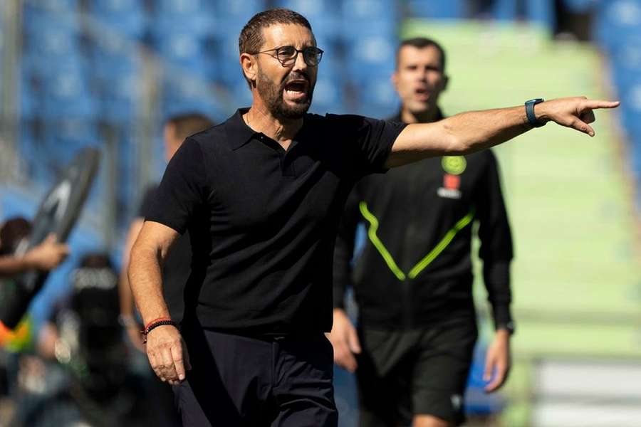 Alvaro Rodriguez of Getafe celebrates against Espanyol