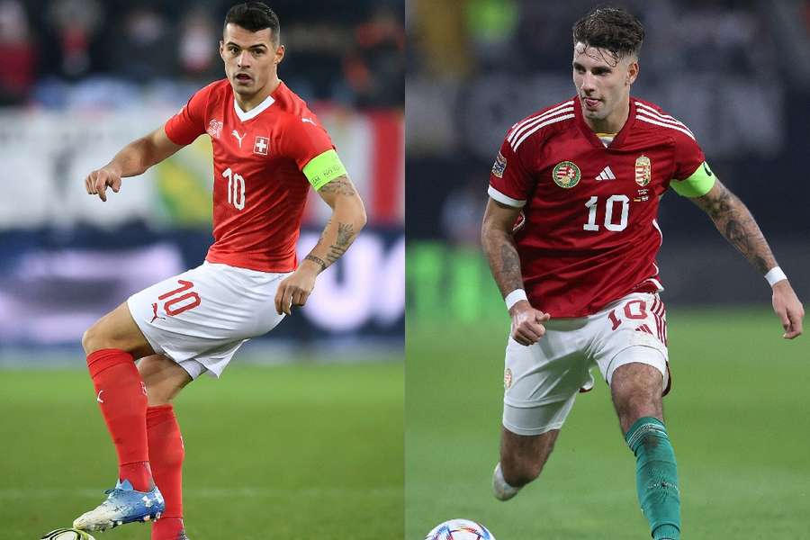 Granit Xhaka e Dominik Szoboszlai, os destaques do duelo deste sábado (15), em Colônia