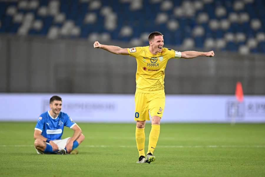 FC Astana won de wedstrijd met 2-1