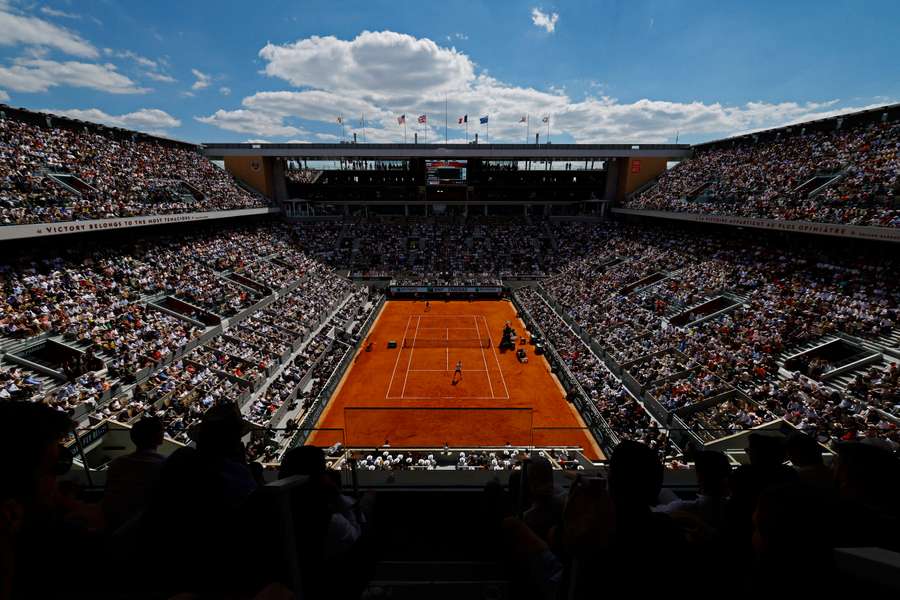 Roland Garros during the French Open