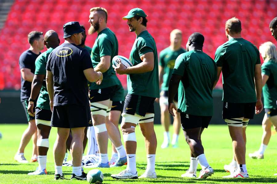 South African players in training
