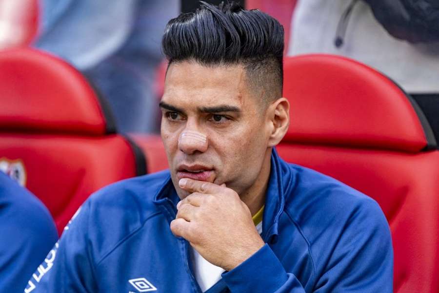 Radamel Falcao avant d'être transféré cette saison.