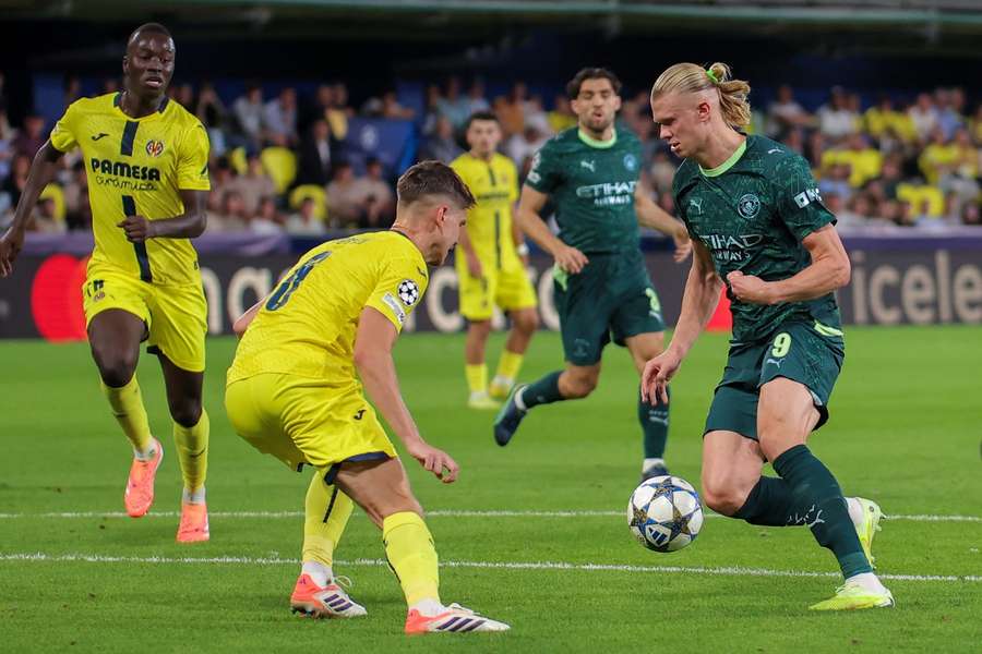 Erling Haaland contra spaniolilor de la Villareal 