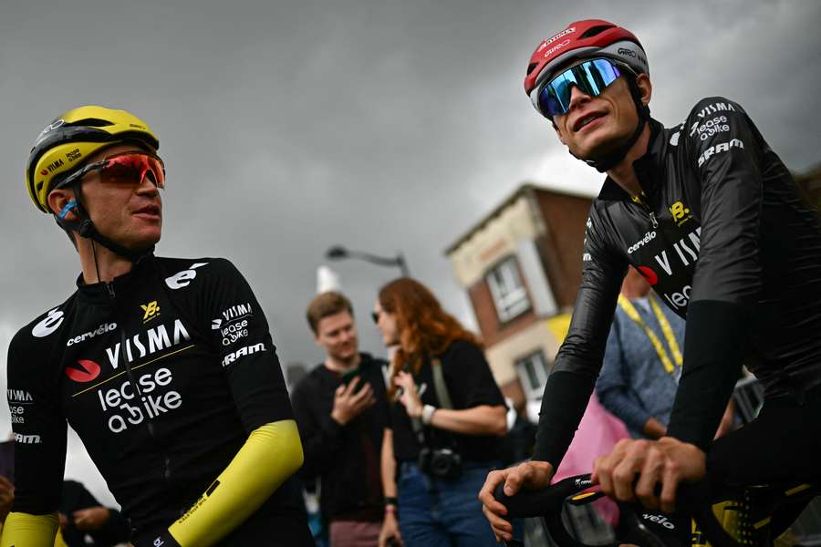 Kuss et Vingegaard sur le Tour de France 2025.