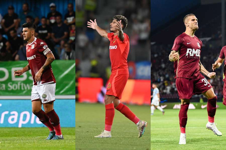 Cristian Săpunaru (Rapid), Florinel Coman (FCSB) și Daniel Bîrligea (CFR Cluj), incluși în echipa ideală din etapa a 2-a