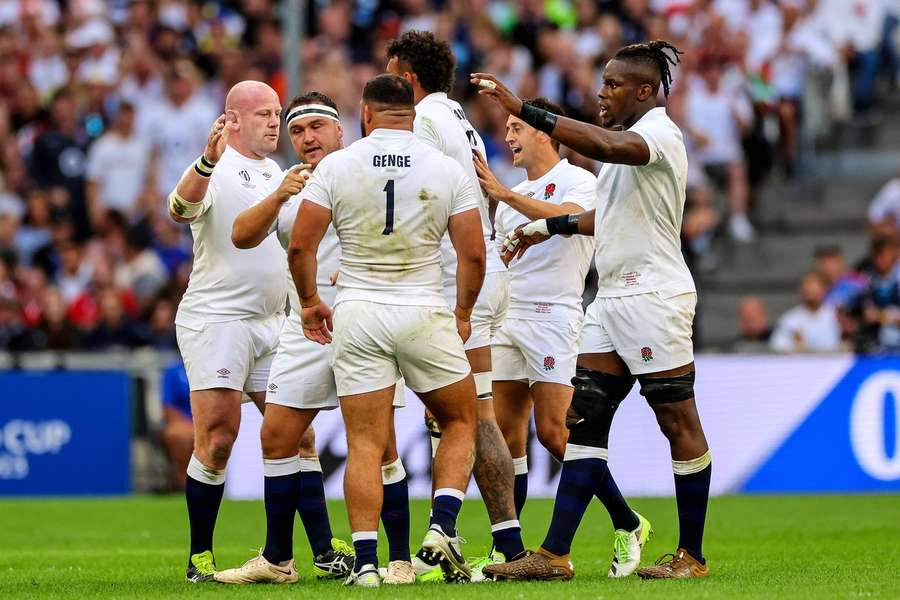 England celebrate their win