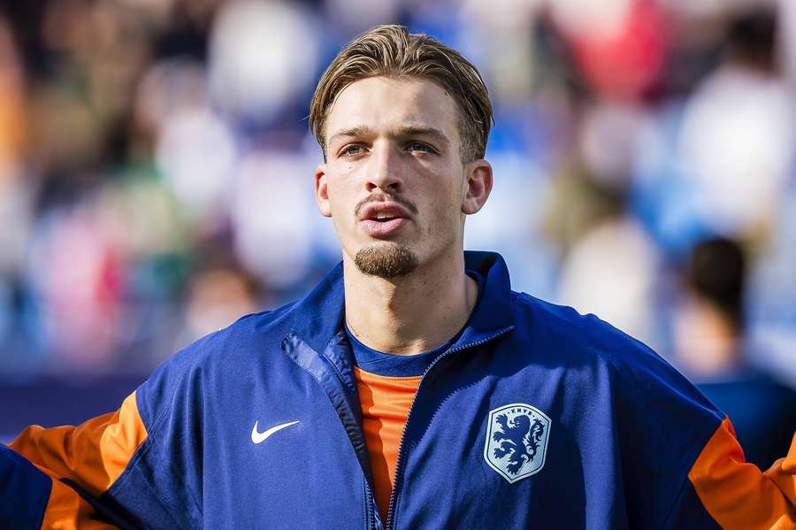 Luciano Valente singing the national anthem before the Euro U21 semifinal against England on June 25th, 2025 Luciano Valente singing the national anthem before the Euro U21 semifinal against England on June 25th, 2025