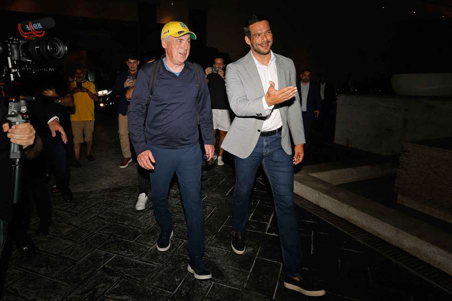 Ancelotti, recibido en Río por su nuevo presidente, Xaud