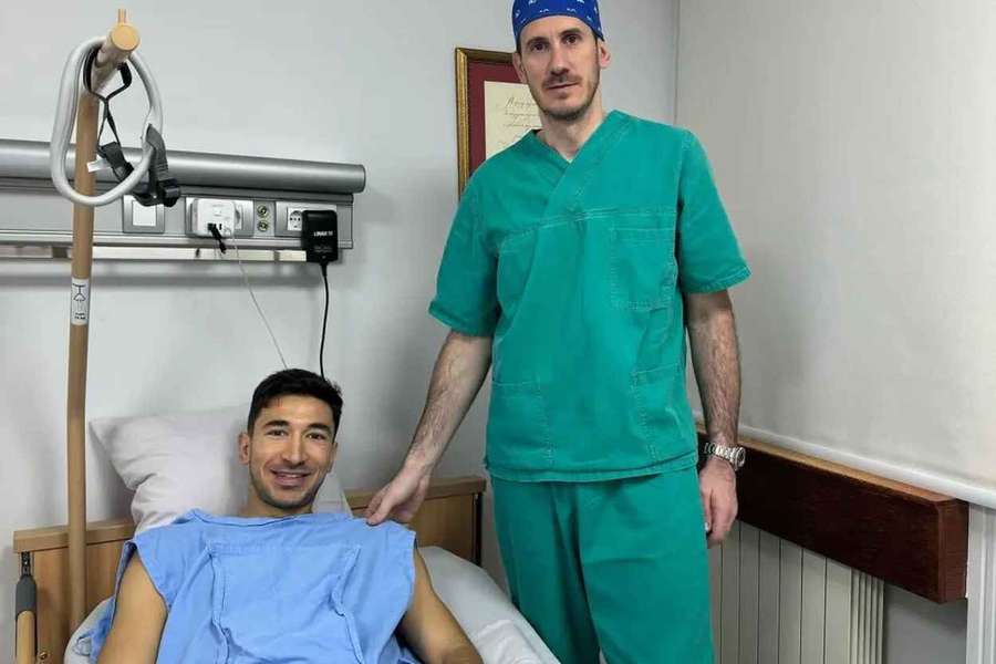 Grujic após a intervenção cirúrgica