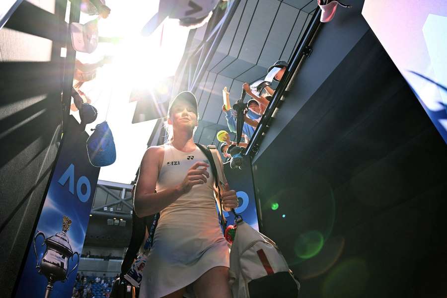 Elena Rybakina after the match