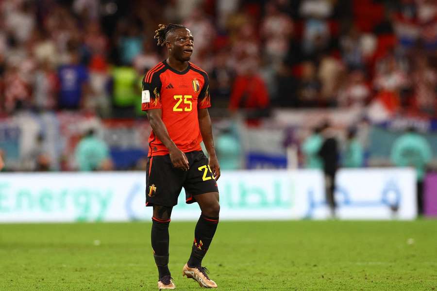 Jeremy Doku was part of Belgium's unsuccessful World Cup squad 