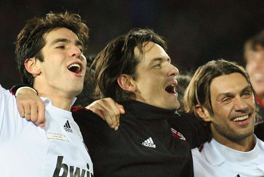 Kakà, Inzaghi e Maldini
