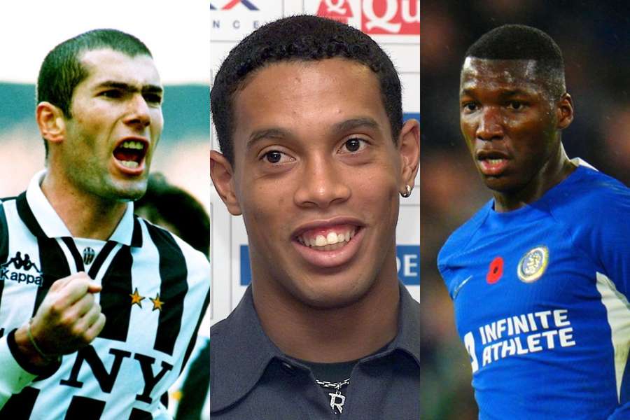 Zinedine Zidane, Ronaldinho Gaucho și Moisés Caicedo