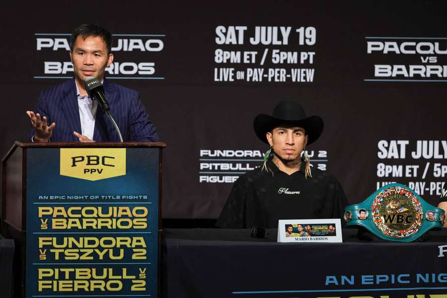 Manny Pacquiao in conferenza stampa