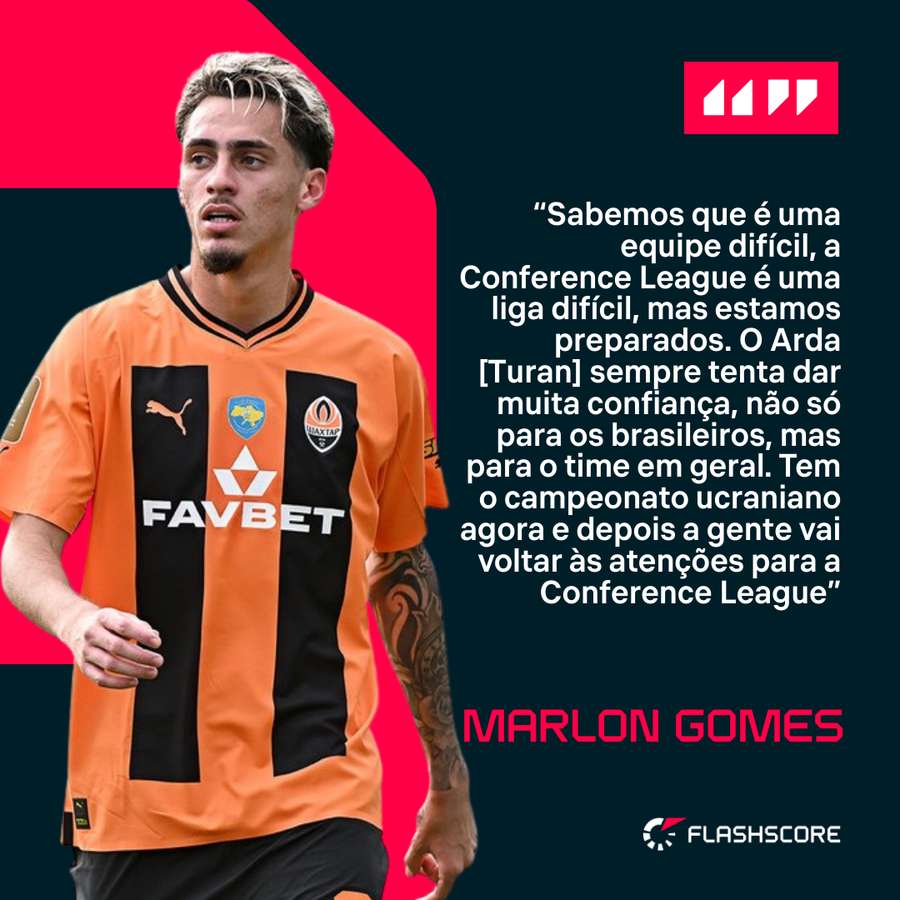 Marlon Gomes, em entrevista ao Flashscore