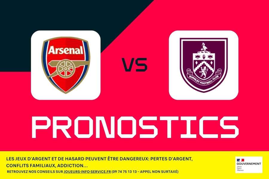 Arsenal - Burnley : pronostics, meilleurs paris et cotes (Premier League)