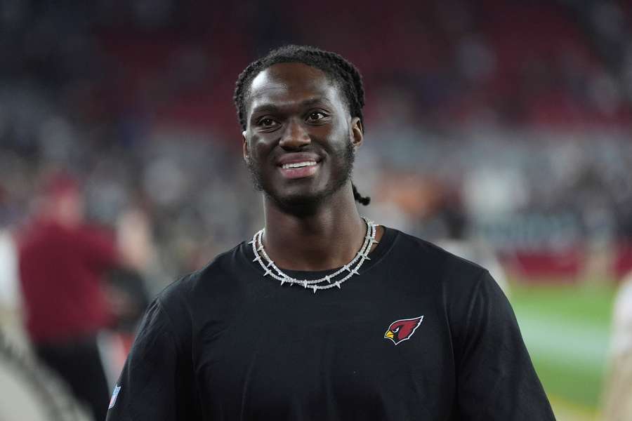 Marvin Harrison Jr. smiling