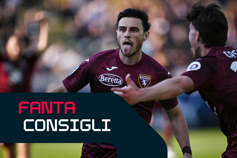 Eljif Elmas esulta per il gol segnato al Parma