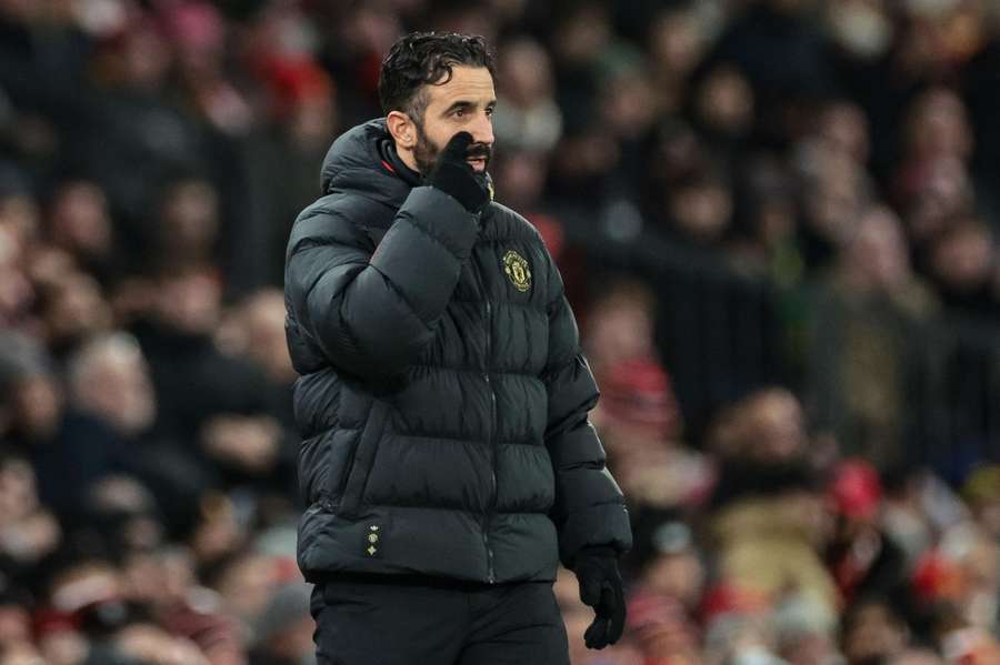 Amorim watches on at Old Trafford