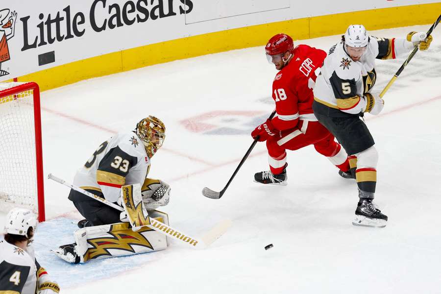 The Vegas Golden Knights facing off versus the Detroit Red Wings in the NHL on Wednesday.