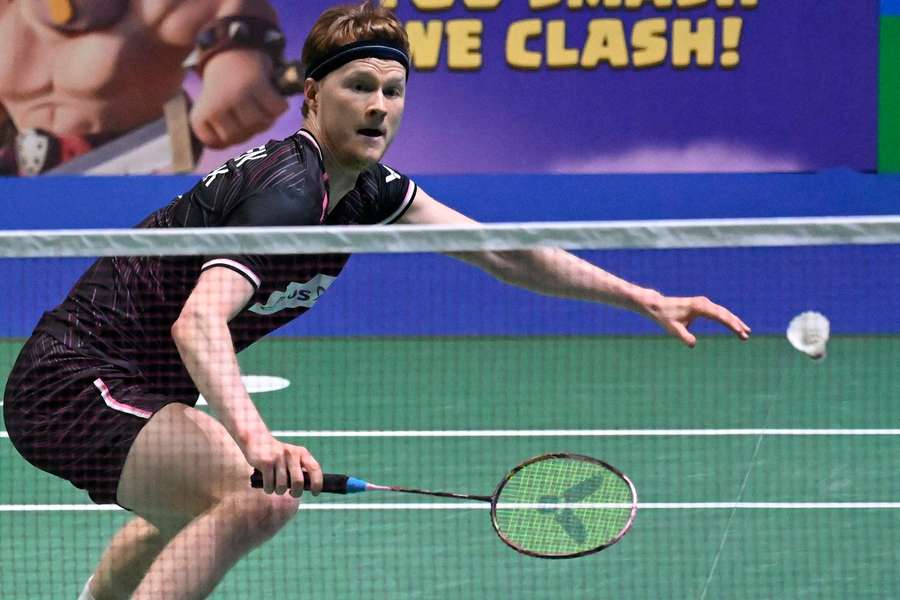 Anders Antonsen has not been pleased with the playing conditions at the Denmark Open Anders Antonsen has not been pleased with the playing conditions at the Denmark Open