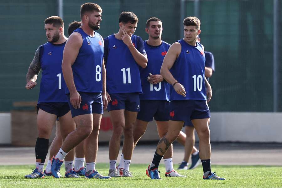 Frankrijk tijdens een training