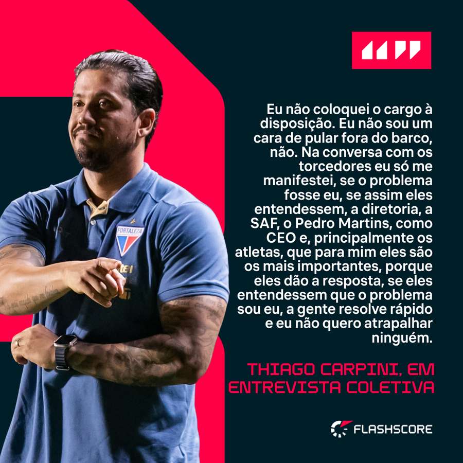 Thiago Carpini, técnico do Fortaleza