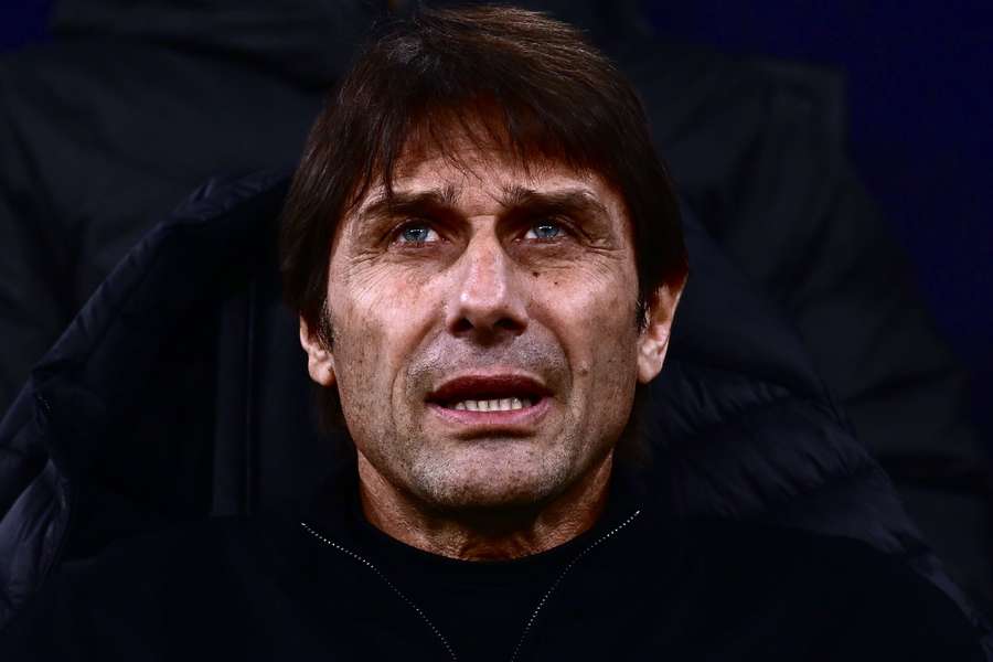 Antonio Conte sur son banc cette semaine lors du match face au Milan.