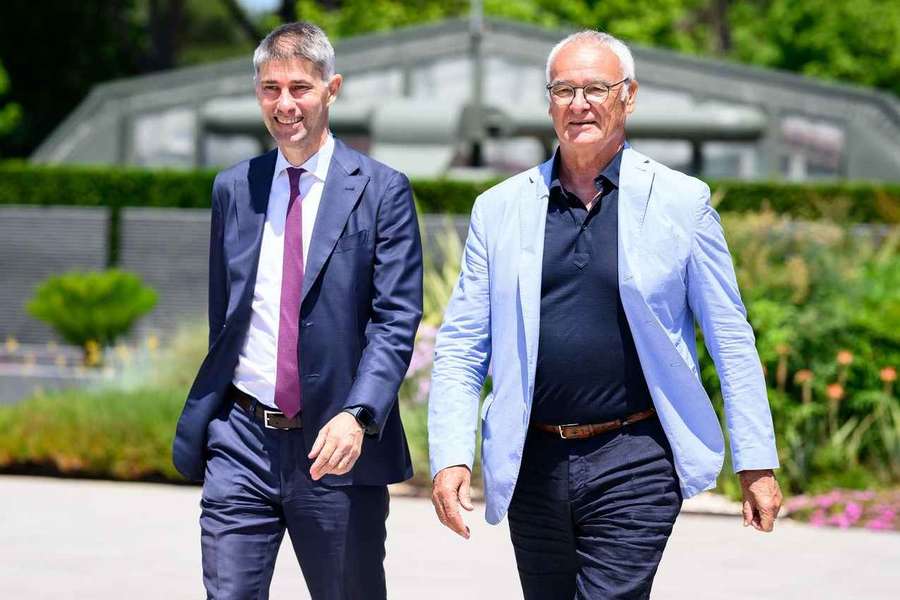 Massara e Ranieri a Trigoria