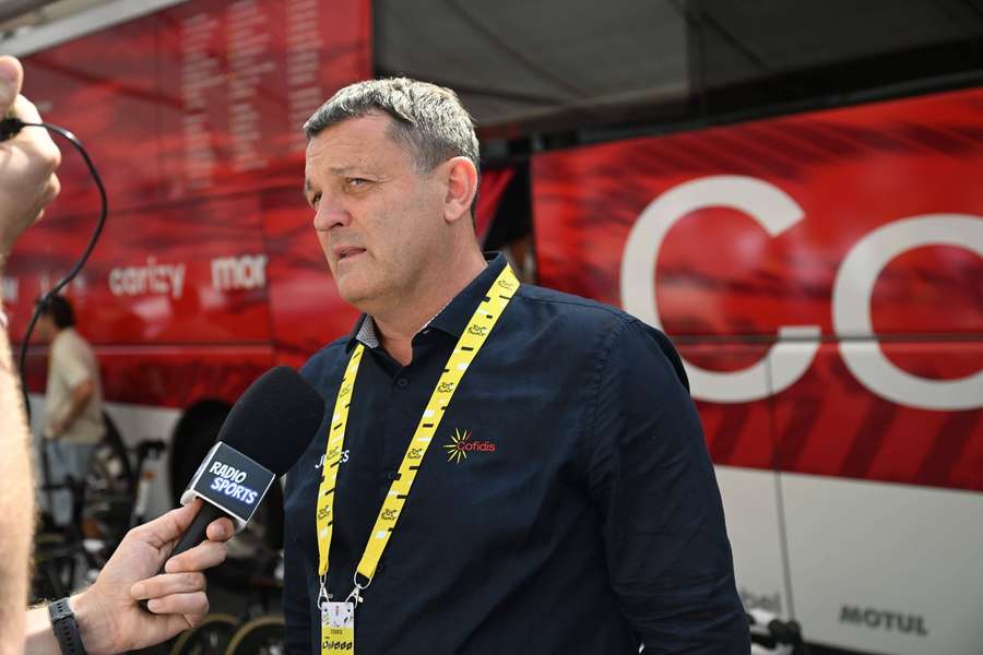 Cédric Vasseur sur le Tour de France 2024.