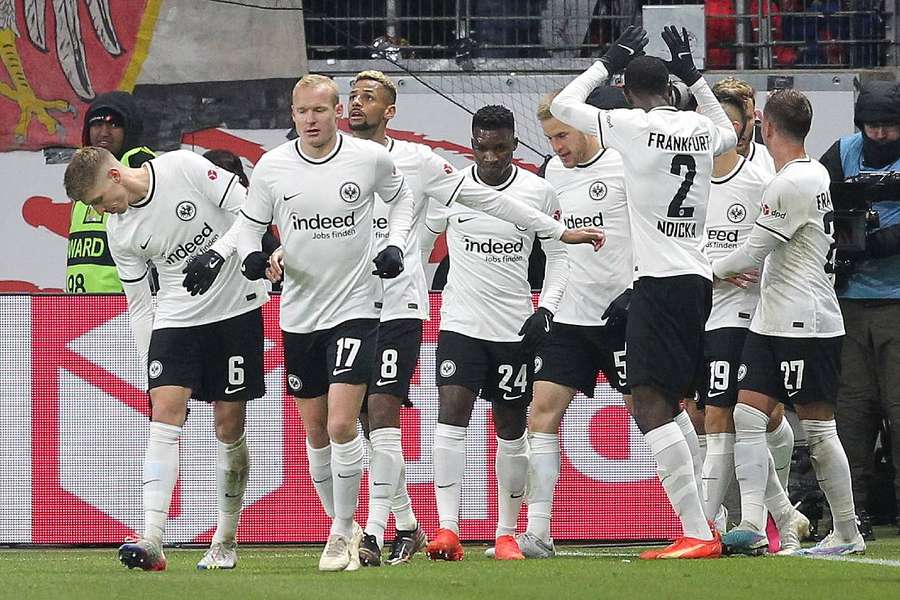 L'Eintracht ce week-end, lors de sa victoire 3-0 face à Schalke 04.