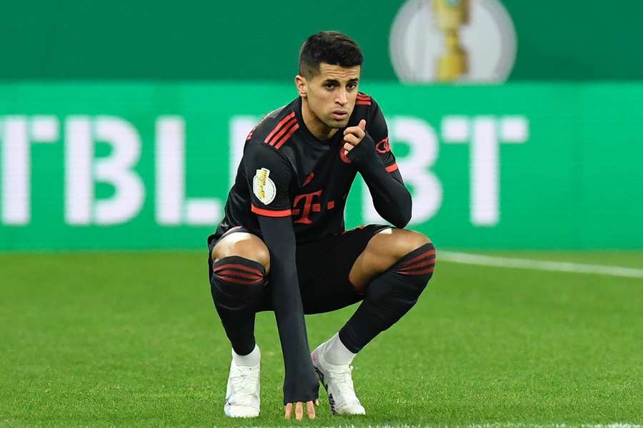 Bayern Munich's Portuguese defender Joao Cancelo looks on