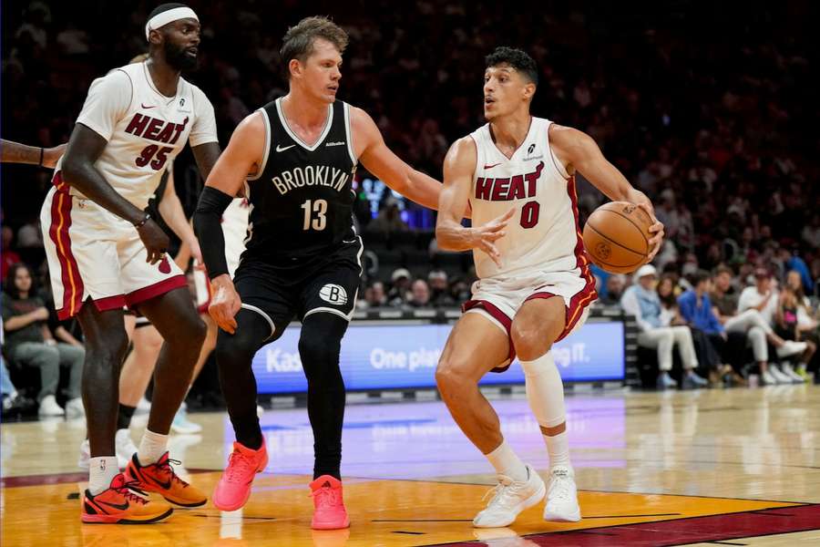 Moritz Wagner im Preseason-Einsatz für die Brooklyn Nets Moritz Wagner im Preseason-Einsatz für die Brooklyn Nets