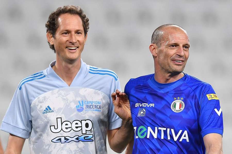 John Elkann et Massimiliano Allegri