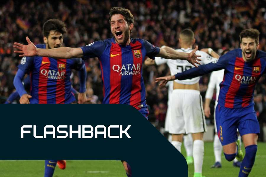 Sergi Roberto celebra el gol más importante de su carrera