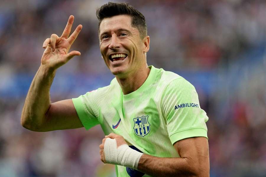 Lewandowski em grande forma