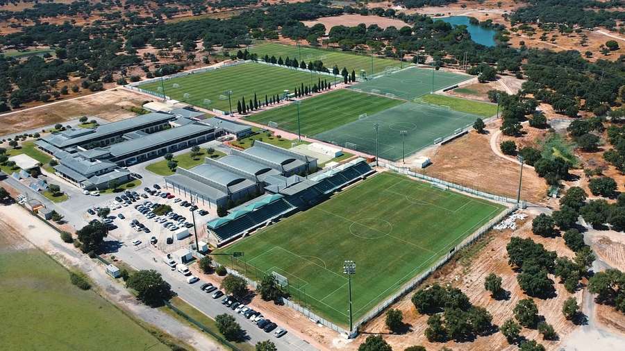 Vista aérea da Academia Cristiano Ronaldo