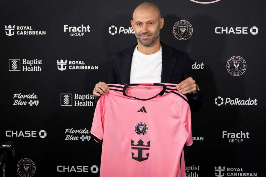 Javier Mascherano before his first press conference as Inter Miami boss