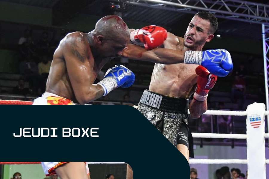 Jaouad Belmehdi (à droite), durant un combat.