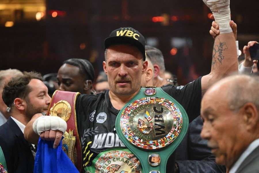 Usyk après sa victoire.