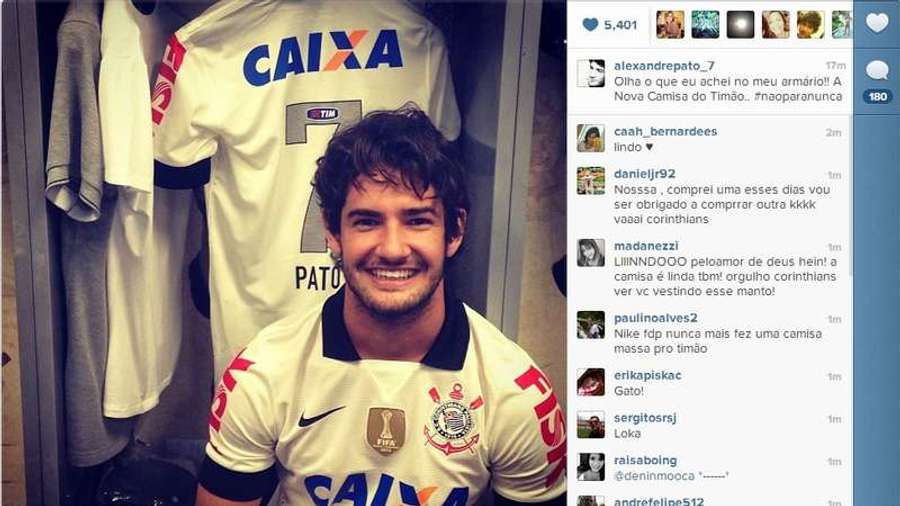 Alexandre Pato não foi feliz em sua passagem pelo Corinthians