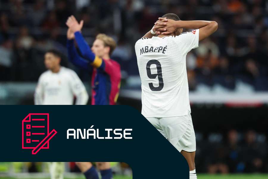 Kylian Mbappé durante o "El Clásico"