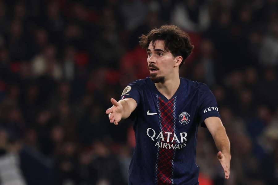 Vitinha face à Monaco le 6 mars.