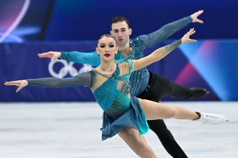 Anastasiia Metelkina and Luka Berulava at the Winter Olympics